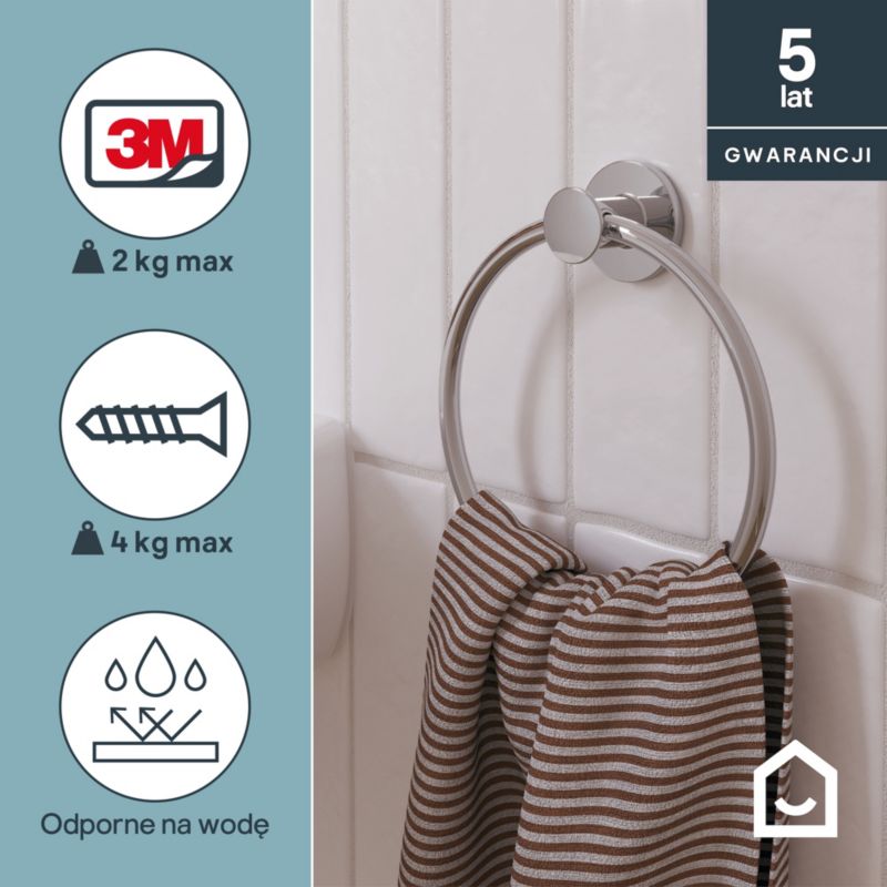 Wieszak na ręczniki GoodHome Cavally 60 cm złoty