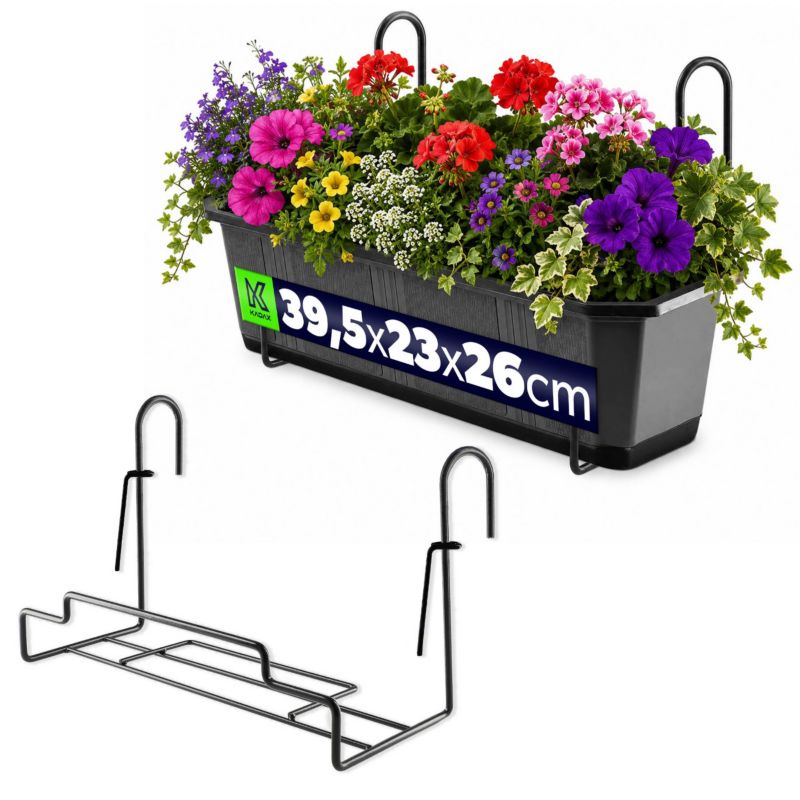 Wieszak Na Skrzynię Balkonową KADAX Uchwyt Doniczki 40cm 1szt.