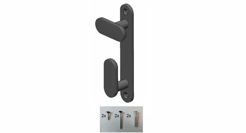 Wieszak na ubrania podwójny Schwinn Polska metalowy czarny 1 kpl