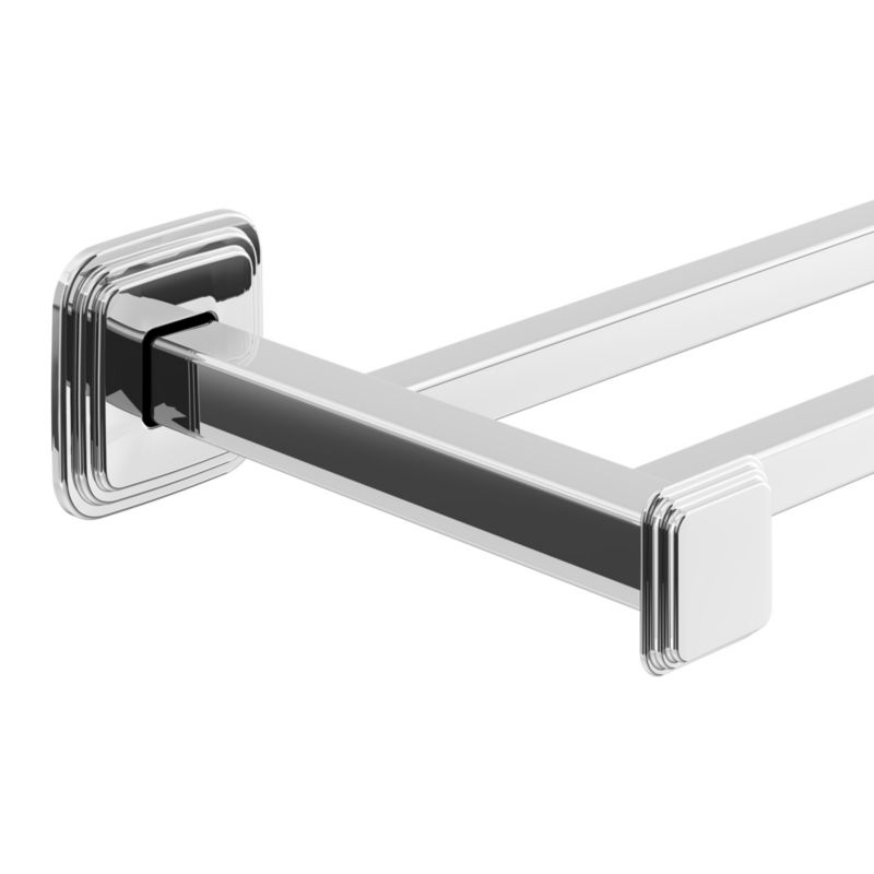 Wieszak podwójny na ręczniki GoodHome Teesta 60 cm chrom