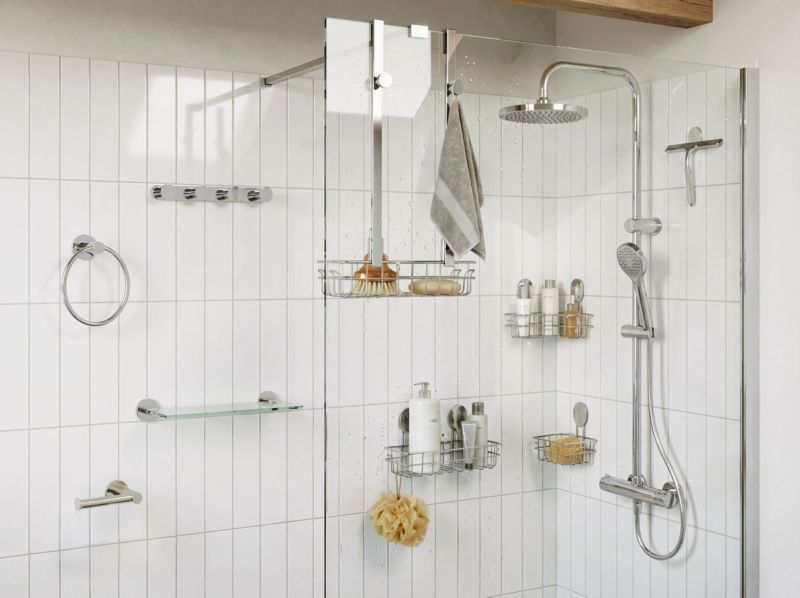 Wieszak ścienny GoodHome Cavally 4 haczyki chrom
