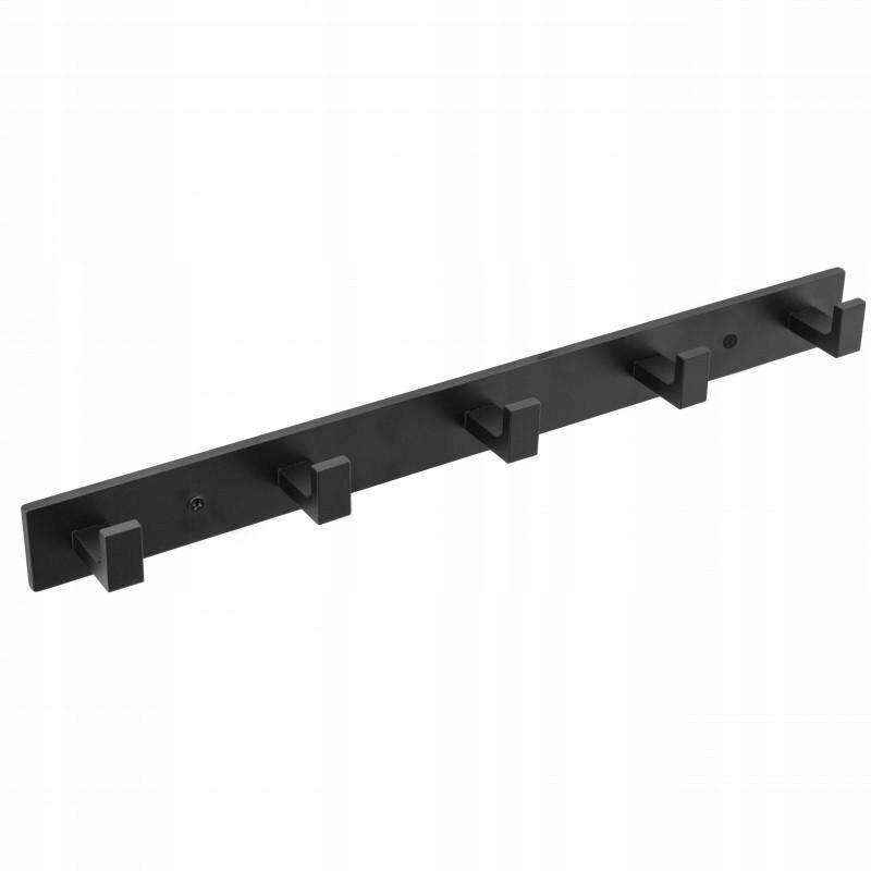 Wieszak Yoka Home TENILO na ubrania na ścianę czarny aluminiowy haczyk loft - 1 szt.
