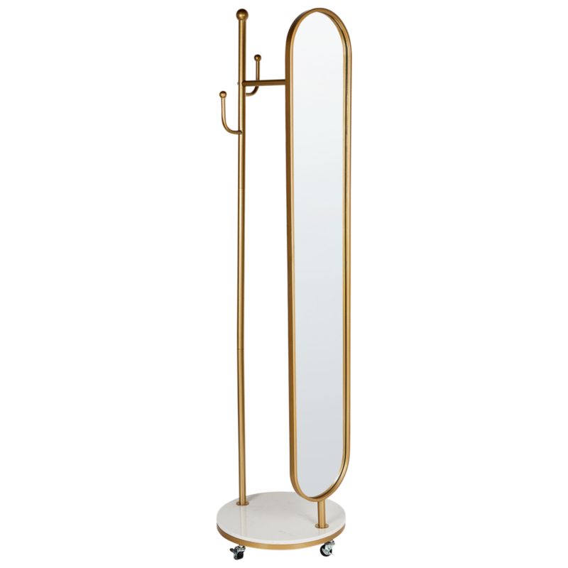 Wieszak z lustrem Lorena 172 cm Metal Złoty 1 szt.