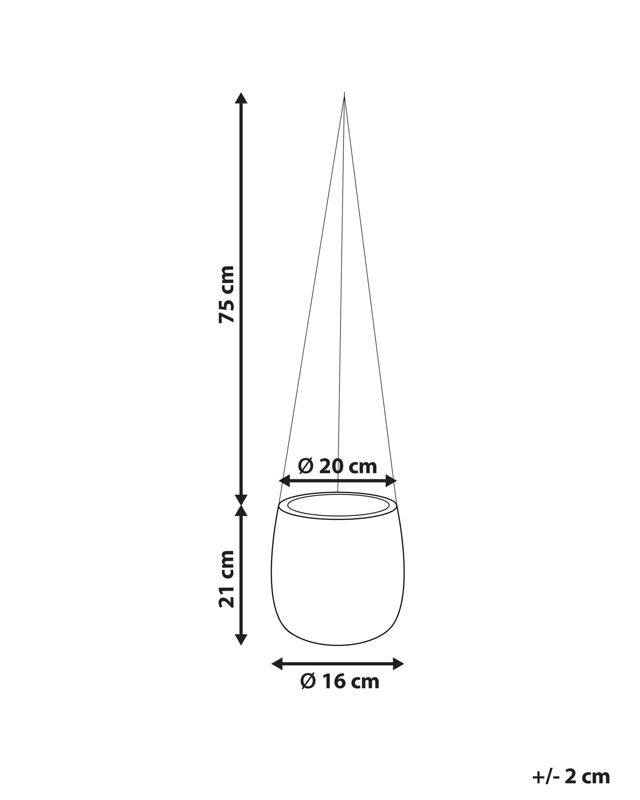 Wisząca doniczka 20 cm zielona Livadia 1 szt.