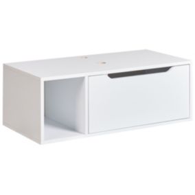 Wisząca szafka pod umywalkę Cascavel 80 cm Biały 1 szt.
