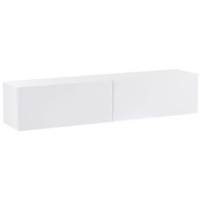 Wisząca szafka RTV 140 cm Gladstone Biały 1 szt.