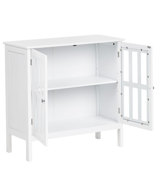 Witryna Miram Drewno 80 cm 36 cm Biały 1 szt.