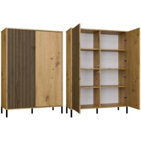 Witryna TopEshop Kamaro 2DD Slim/Gładki Dąb Artisan 103,5x147,5x40 cm 1szt