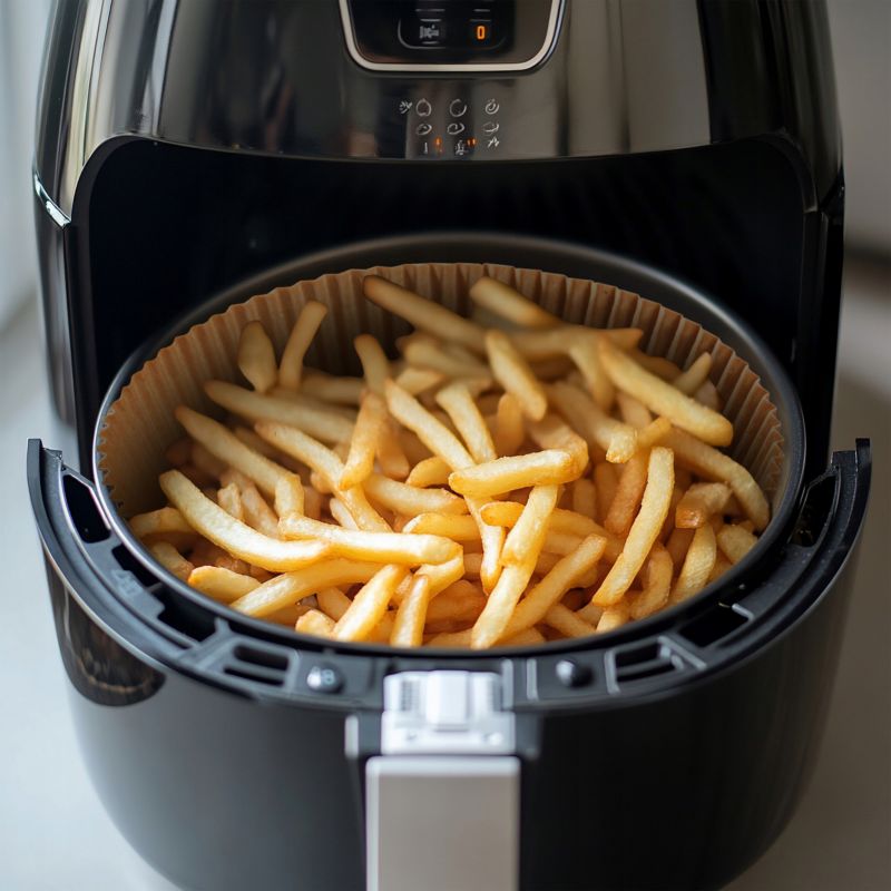 Wkład do frytkownicy beztłuszczowej Air Fryer, Sillar, papierowy, nieprzywierający, 16cm, 50szt