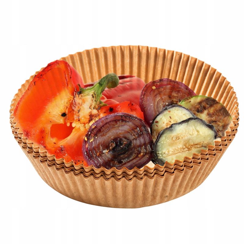 Wkład do frytkownicy beztłuszczowej, Sillar, papierowy, do pieczenia, 20cm, nieprzywierający, 100szt