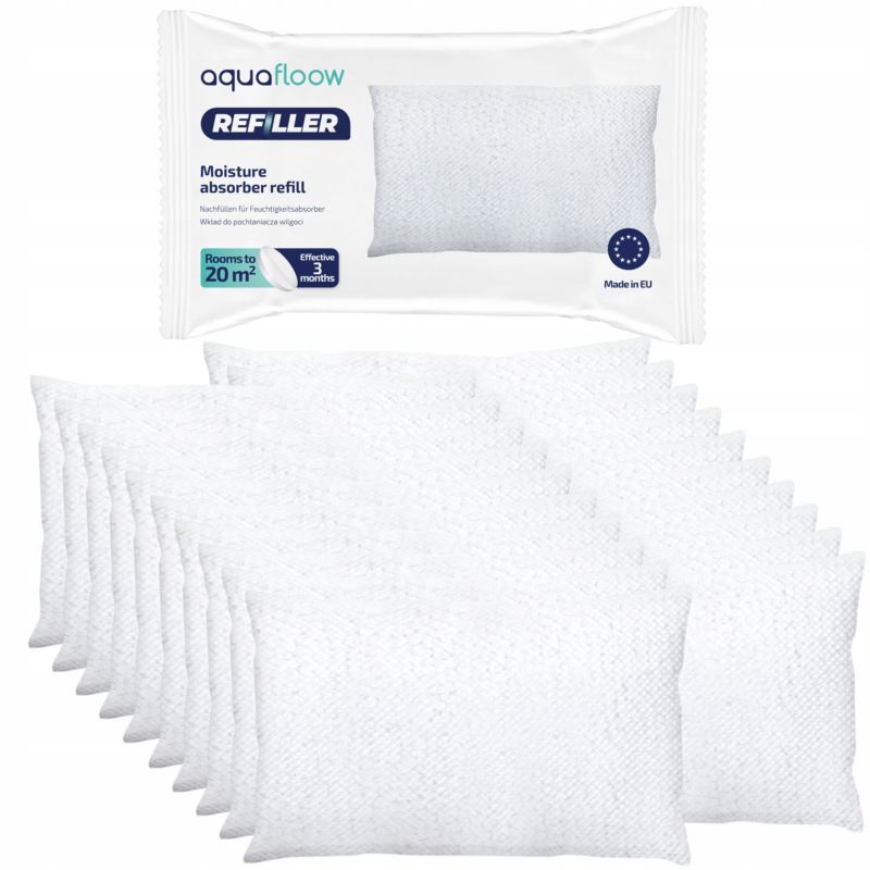 Wkład do pochłaniacz wilgoci, AquaFloow, osuszacz powietrza, uniwersalny, 250g, 20 szt