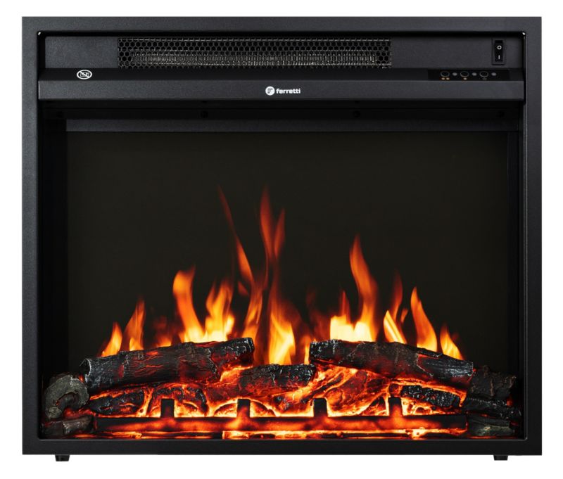 Wkład palenisko kominek elektryczny LED FERRETTI slim 15 cm głębokości ...