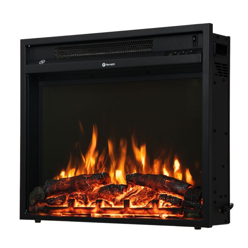 Wkład palenisko kominek elektryczny LED FERRETTI slim 15 cm głębokości ...