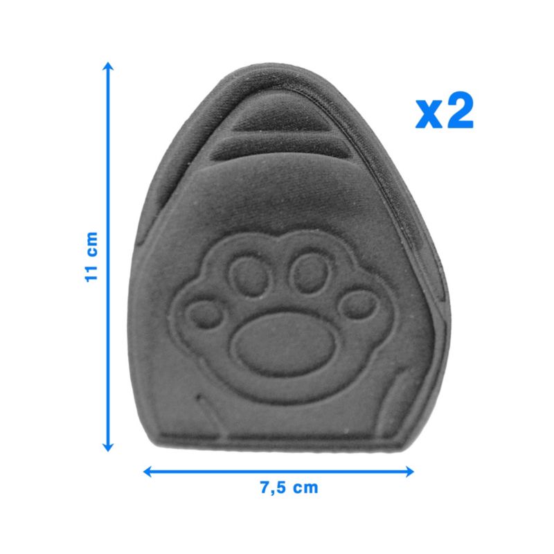 Wkładki EDANTI Do Butów Poduszka Pod Palce Materiałowe Miękkie Spiczaste Szare 1 szt.