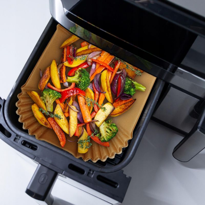 Wkłady do Air Fryer, frytkownicy, Sillar, papierowe, nieprzywierające, 22x14cm, 50szt