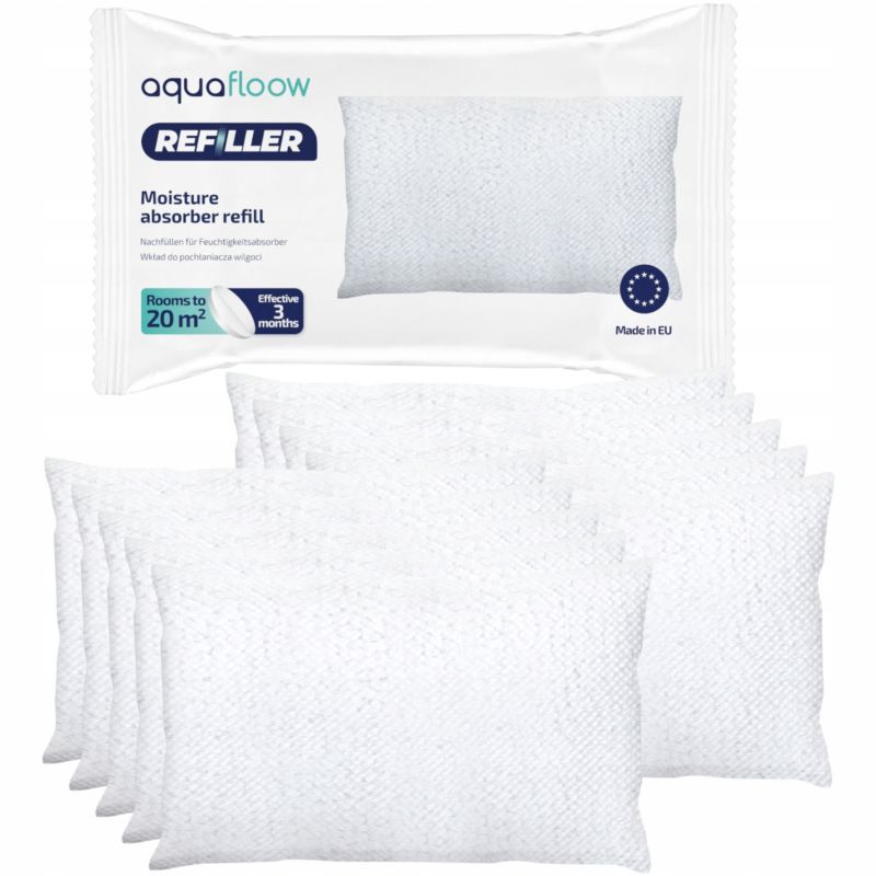 Wkłady do pochłaniacza wilgoci, Aquafloow, 250g, uniwersalne, 10szt