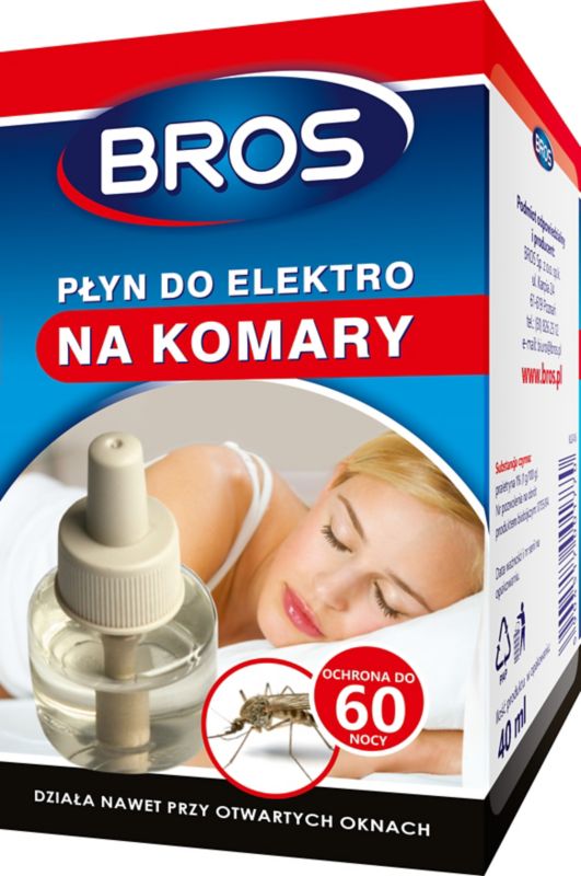 Wkład do elektrofumigatora Bros na komary 40 ml na noc