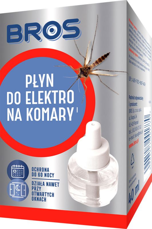 Wkład do elektrofumigatora Bros na komary 40 ml na noc