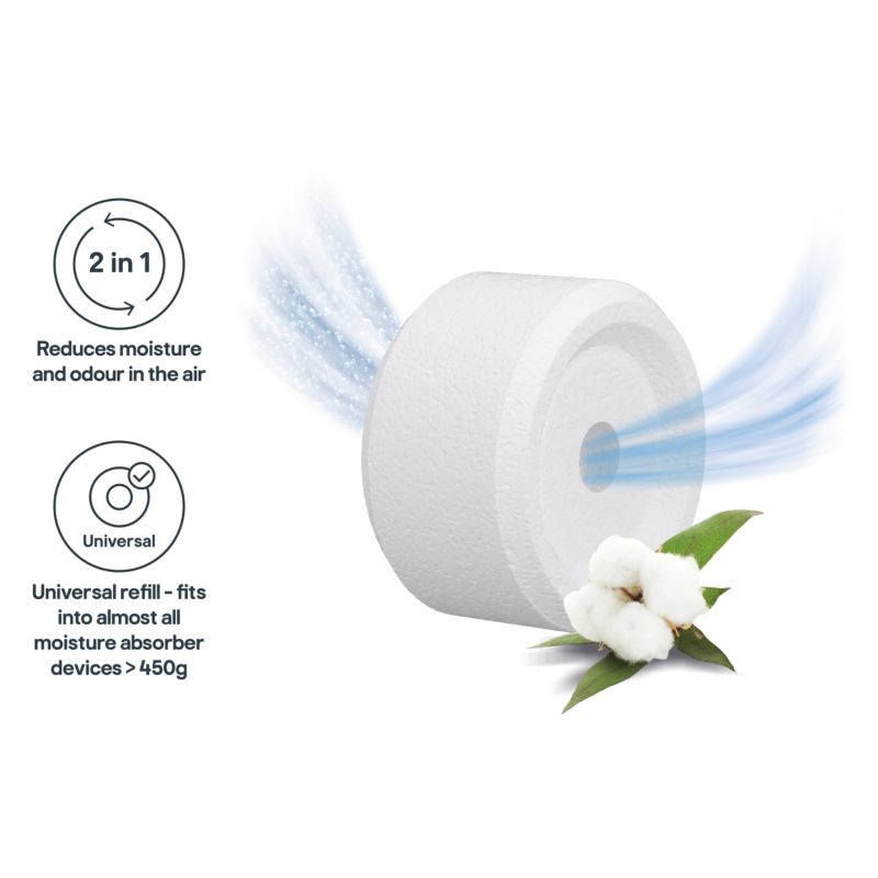 Wkład do pochłaniacza wilgoci GoodHome bawełna 2 x 450 g