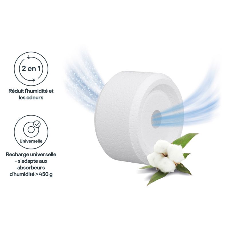 Wkład do pochłaniacza wilgoci GoodHome bawełna 2 x 450 g