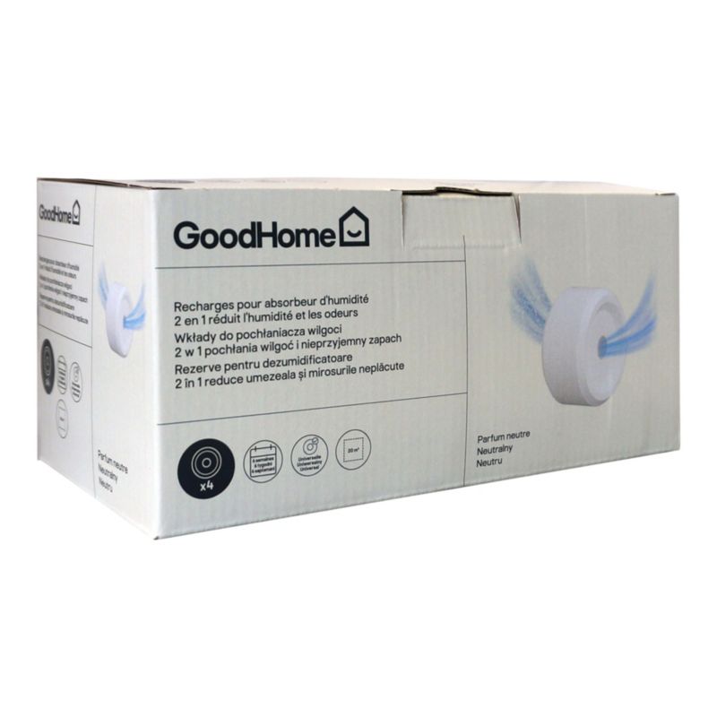 Wkład do pochłaniacza wilgoci GoodHome neutral 4 x 450 g