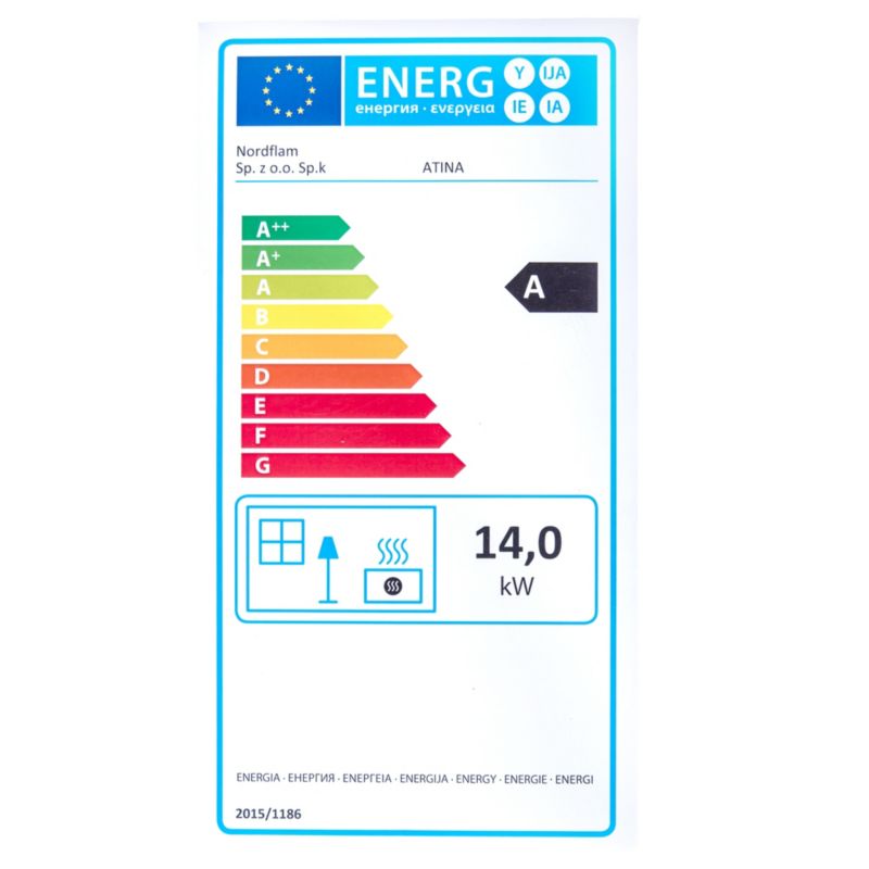 Wkład kominkowy NORDflam Atina 14 kW