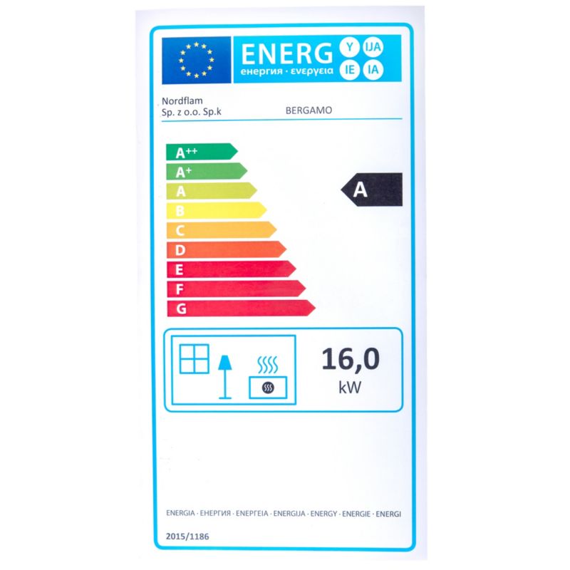 Wkład kominkowy NORDflam Bergamo 16 kW