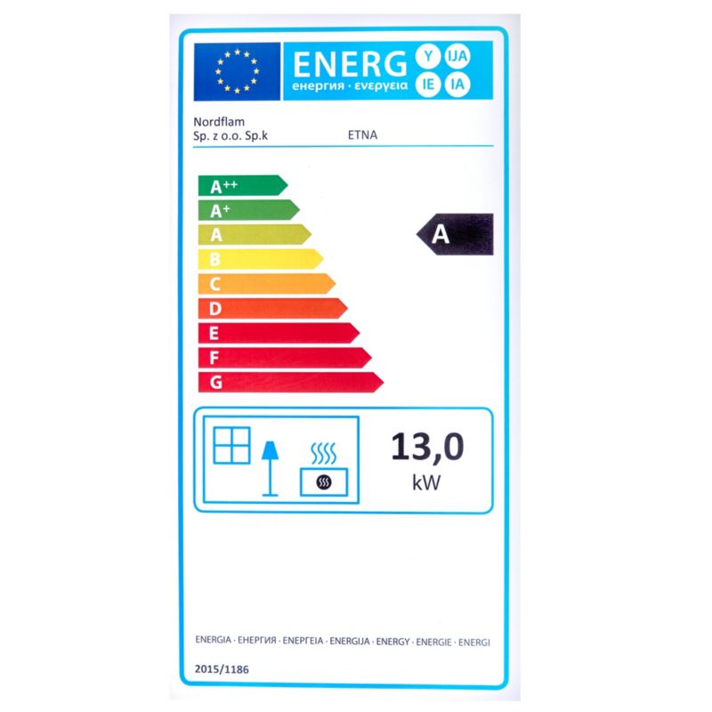 Wkład kominkowy NORDflam Etna żeliwny 13 kW