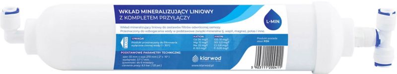 Wkład mineralizujący Klarwod do systemu odwróconej osmozy