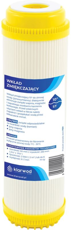 Wkład zmiękczający Klarwod do filtra 10 ST