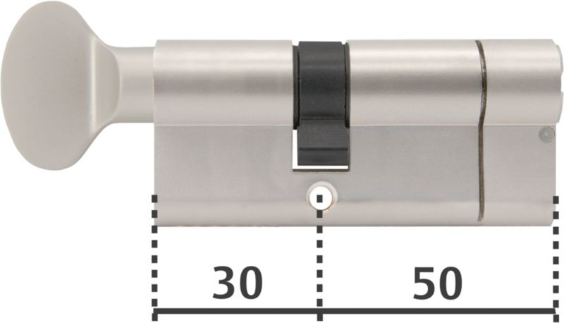 Wkładka atestowana Yale Max G30 x 50 mm satyna