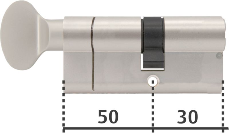 Wkładka atestowana Yale Max G50 x 30 mm satyna