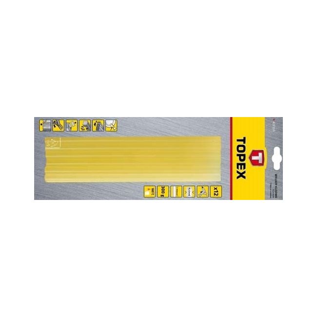 Wkłady klejowe Topex 11 mm żółte 12 szt.