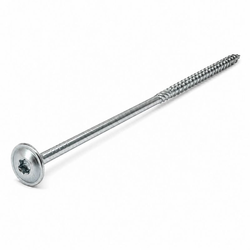 Wkręty ciesielskie DOMAX do drewna,łeb talerzowy CT 8x240mm Srebrne 50szt.