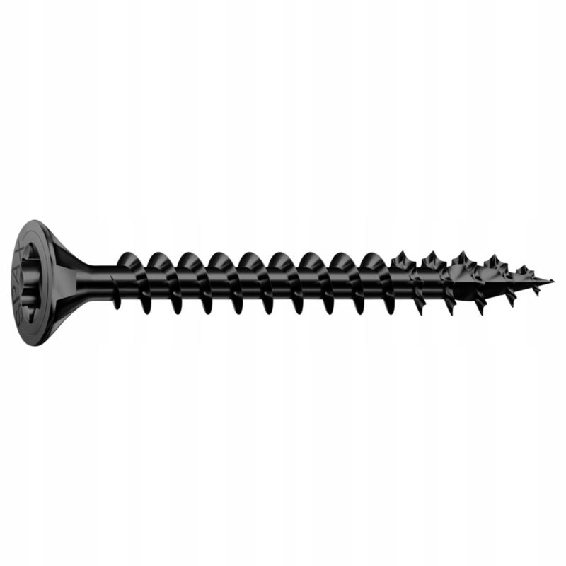 Wkręty do drewna SPAX 4x30mm torx,pełny gwint,łeb stożkowy, czarne 200szt.