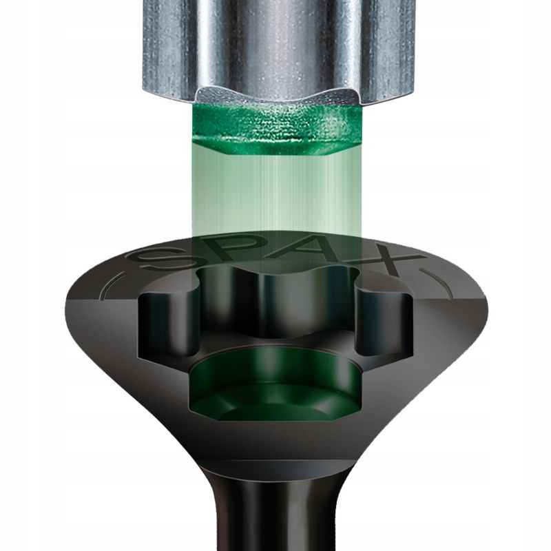 Wkręty do drewna SPAX 4x30mm torx,pełny gwint,łeb stożkowy, czarne 200szt.