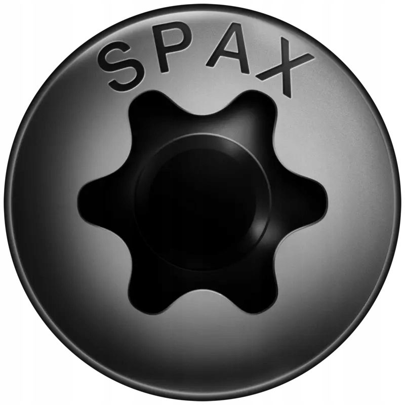 Wkręty Do Drewna Spax 4X40Mm,Pełny Gwint, Łeb Talerzowy, Czarne 200Szt.