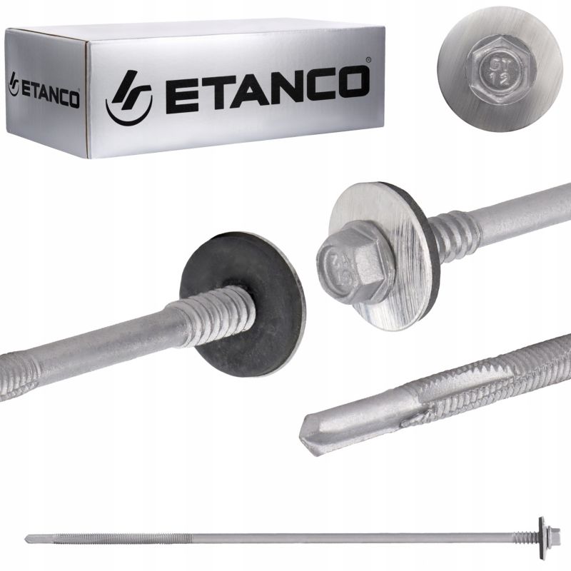 Wkręty do płyt warstwowych Etanco 5,5/6,3x230 mm Ocynk 100szt