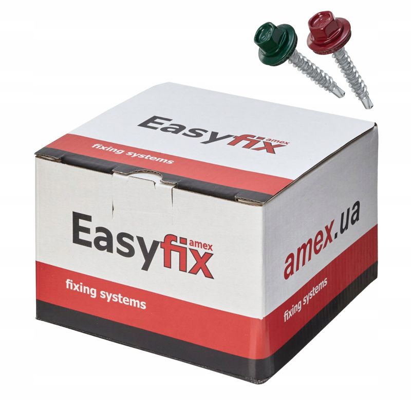 WKRĘTY FARMERSKIE Z EPDM EASY FIX 4,8x35mm do drewna 250szt. szary RAL7024