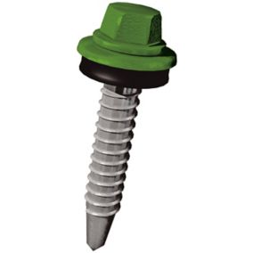 Wkręty samowiercące Diall 4,8 x 35 mm zielone 20 szt.