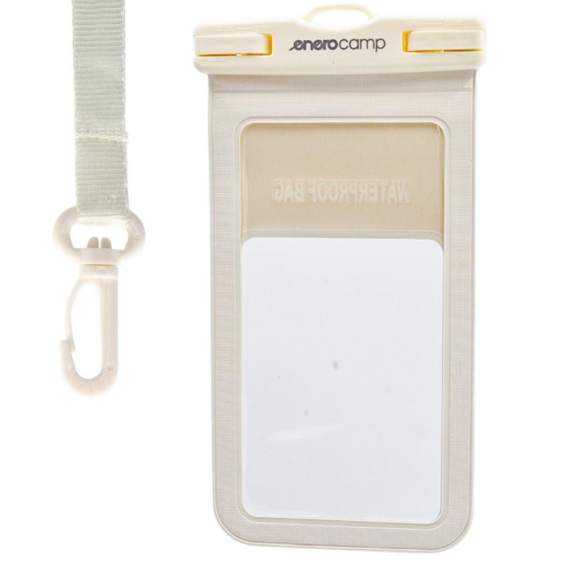 Wodoodporne Enero  etui pokrowiec na telefon 12X22,5cm pvc  kremowe  1szt.