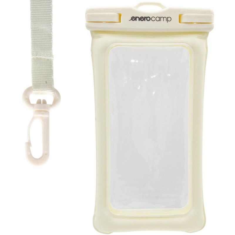 Wodoodporne Enero  etui pokrowiec na telefon 12X22cm tpu pływające kremowe  1szt.