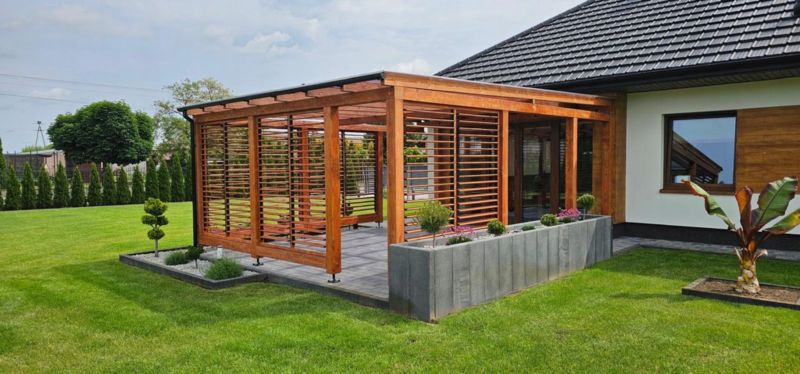 WOODINO Stalowy system do żaluzji, ruchome deseczki, BRĄZ Shutters 109 - 1 para