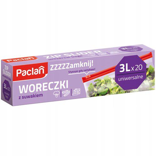 Woreczki strunowe NEOPAK Paclan z suwakiem 3L 15 szt.