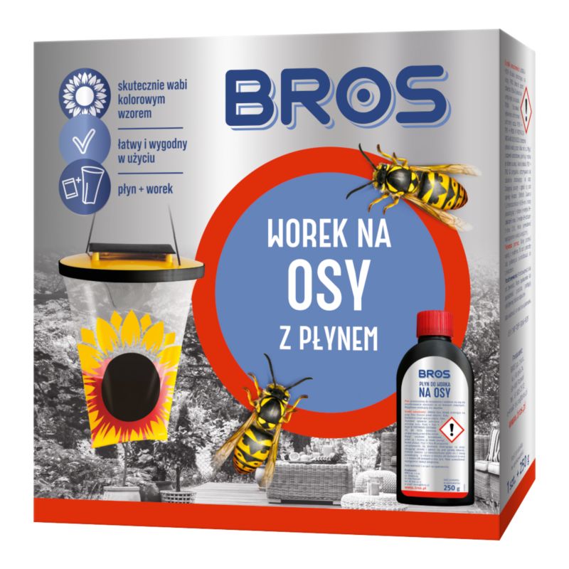 Worek Na Osy Bros Z Płynem Wabiący Do Ogrodu 1szt.