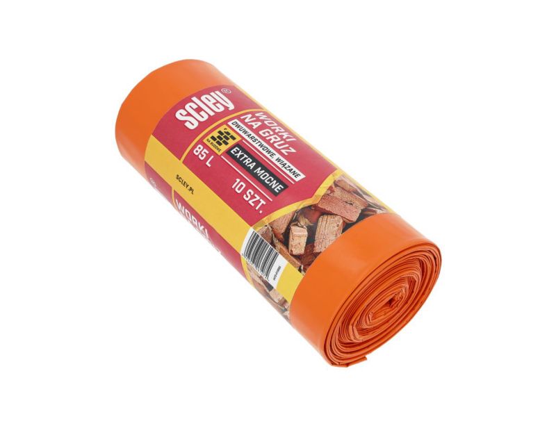 Worki na gruz Scley EXTRA MOCNE 85L GRUBE dwuwarstwowe 10 szt.