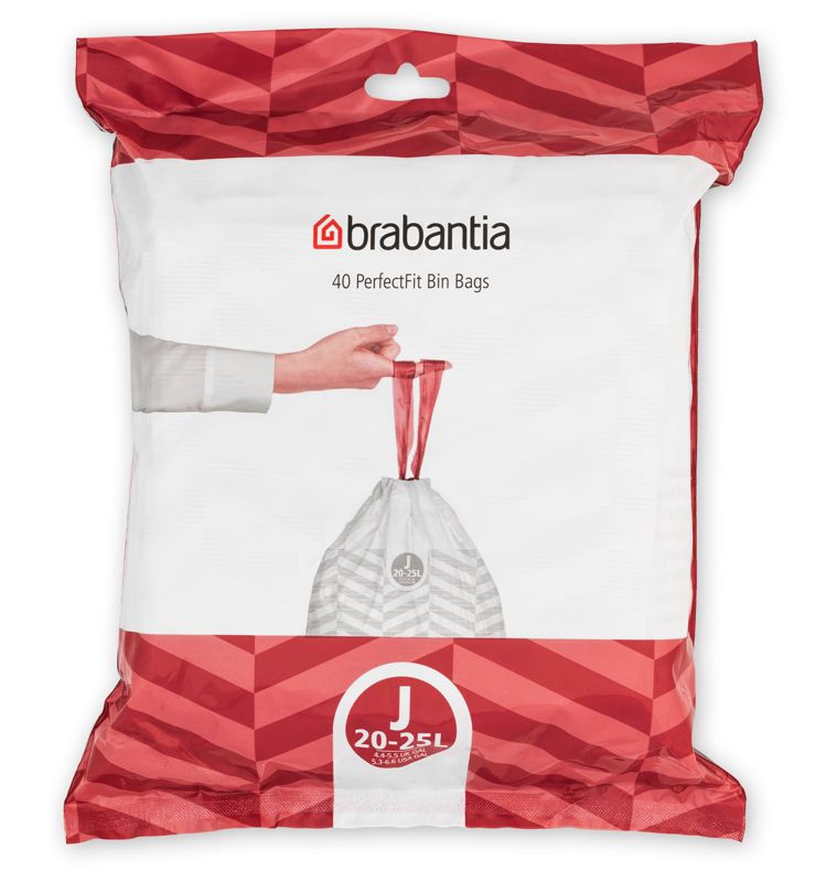 Worki na śmieci Brabantia PerfectFit 25 l białe opakowanie 40 worków 1 szt.