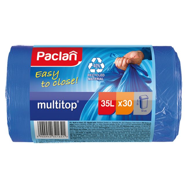 Worki na śmieci Paclan Multi-Top 35 l 30 szt.