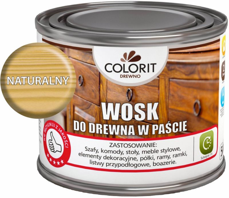 Wosk w paście Colorit Drewno naturalny 0,5 l