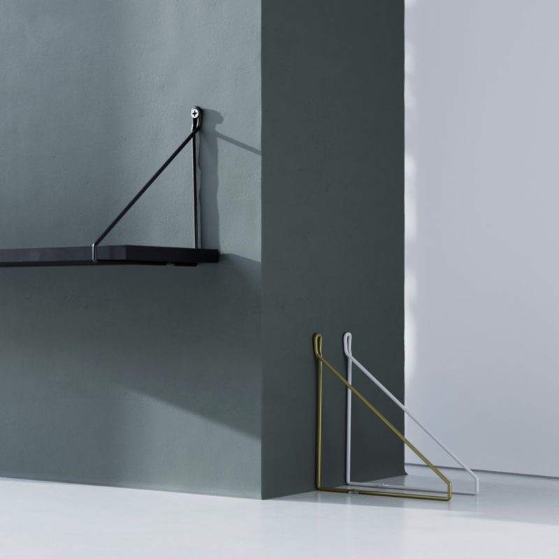 Wspornik GoodHome Arama 200 x 220 mm biały